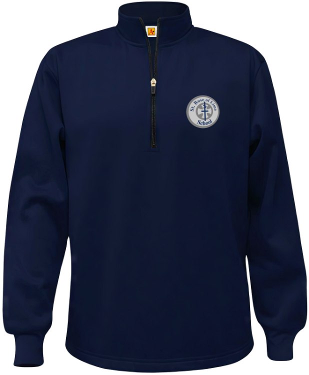 Picture of S Perf Navy SRL Fleece Quarter-Zip Sweatshirt